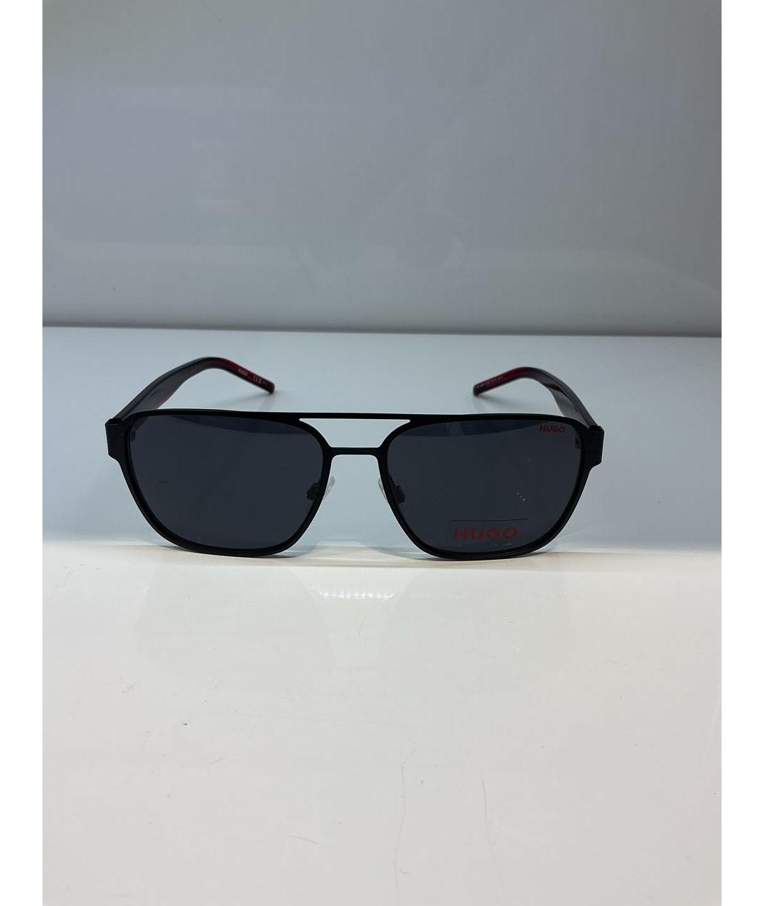 HUGO BOSS Черные металлические солнцезащитные очки, фото 4