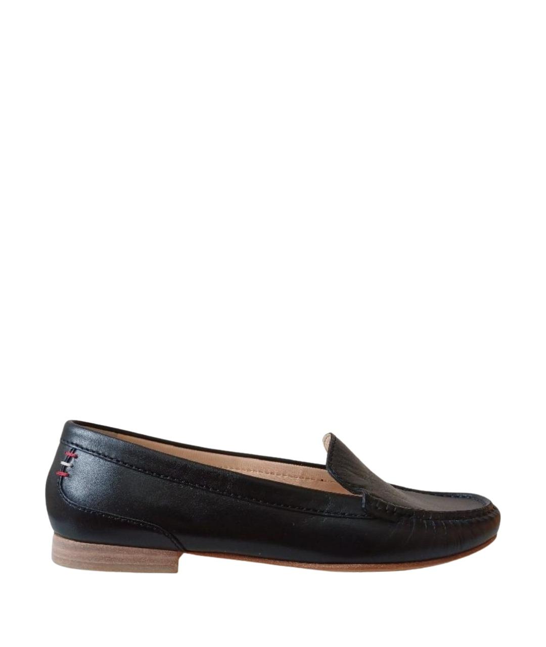 BALLY Черные кожаные мокасины, фото 1