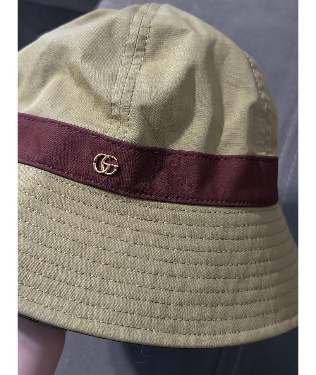 GUCCI Бежевая шляпа, фото 3