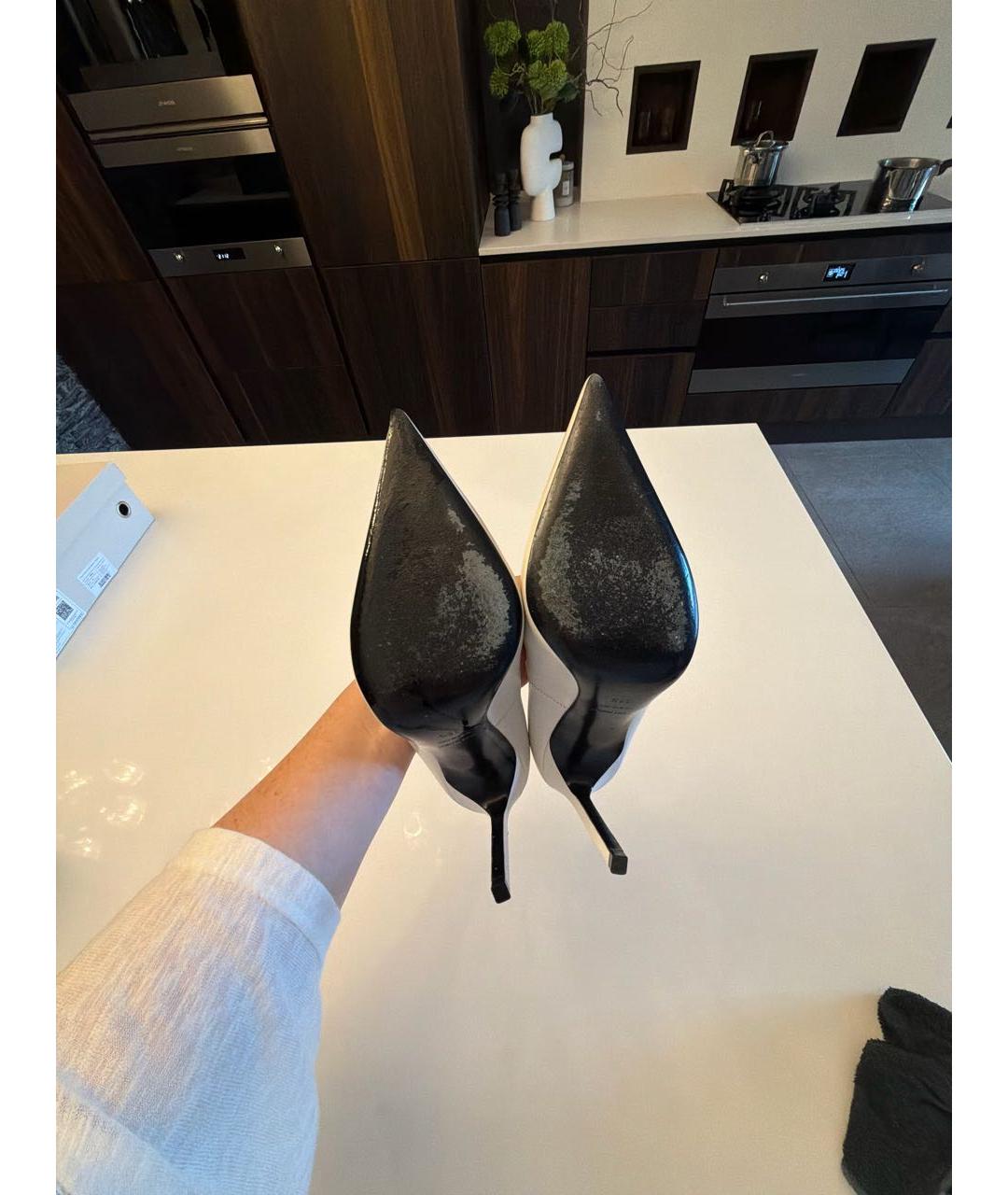 TOM FORD Белые кожаные туфли, фото 5