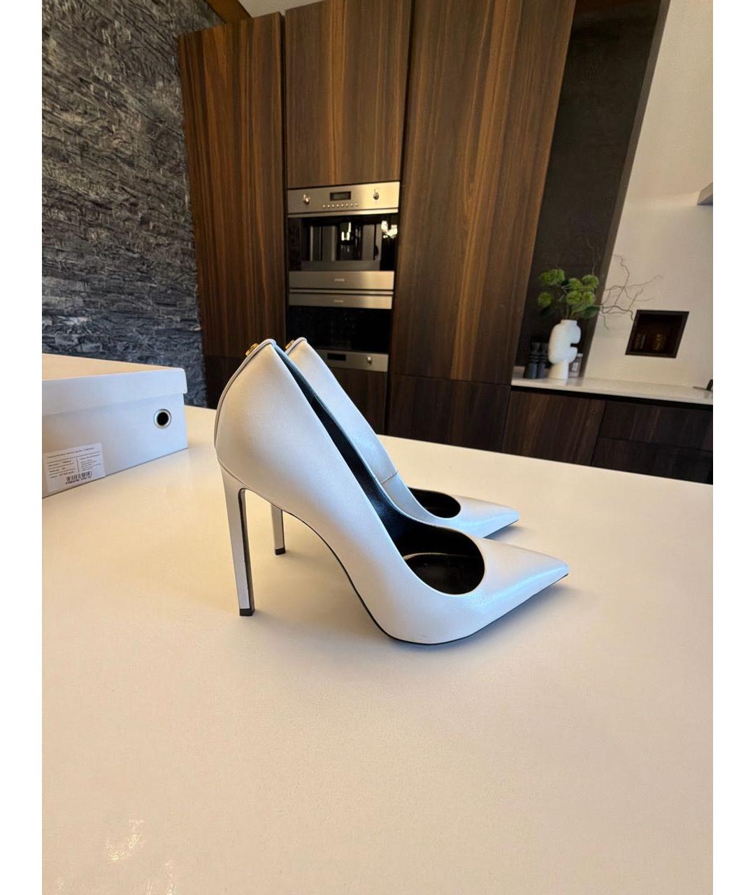 TOM FORD Белые кожаные туфли, фото 6