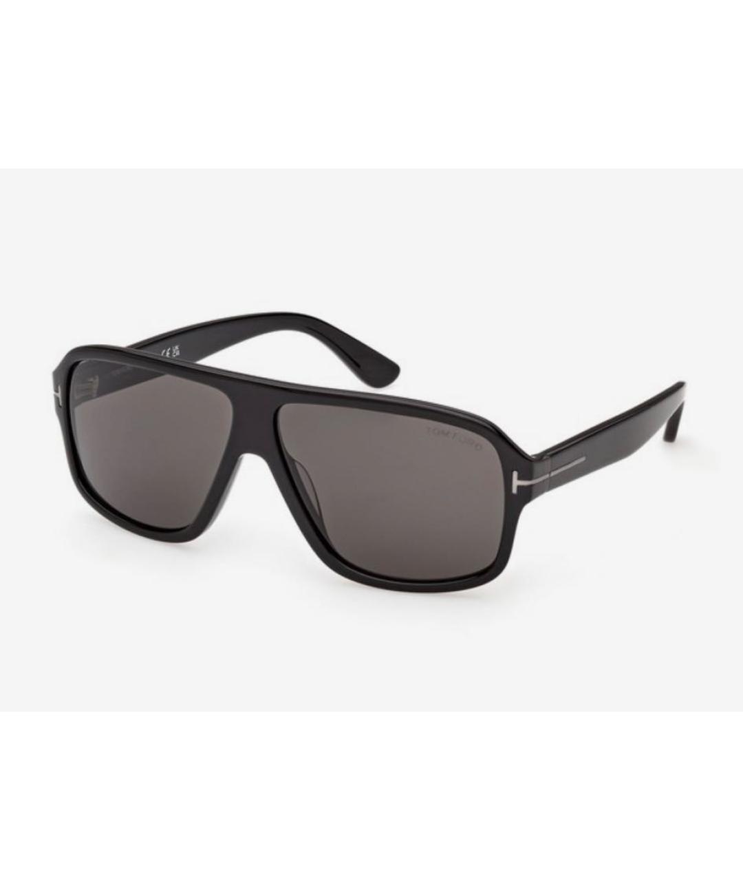 TOM FORD Черные пластиковые солнцезащитные очки, фото 2
