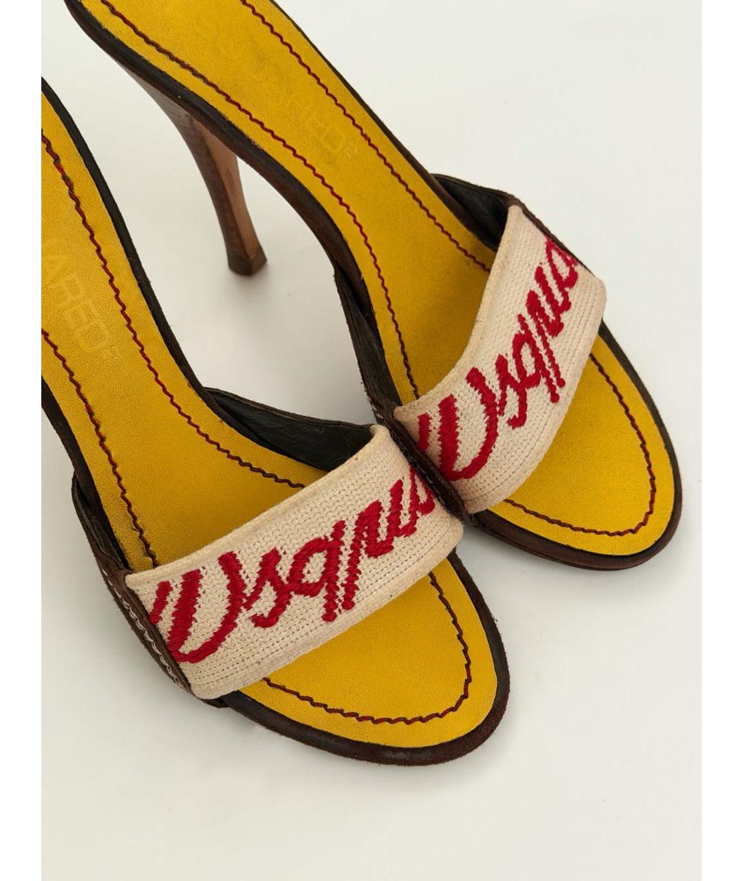 DSQUARED2 Мульти сабо из искусственной кожи, фото 5
