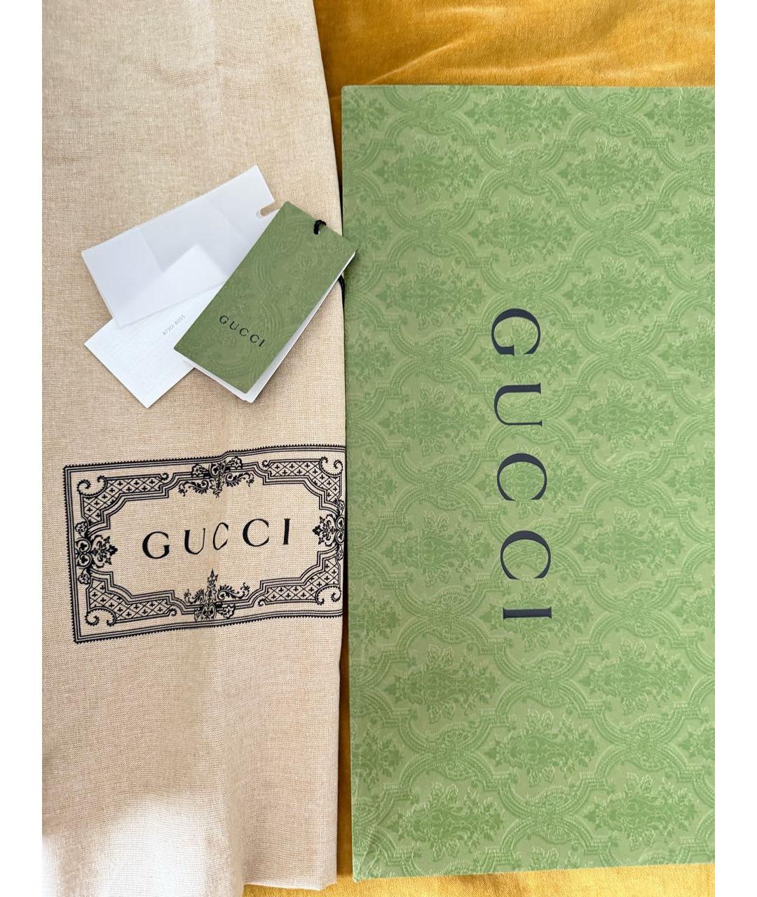 GUCCI Бежевая сумка тоут из искусственной кожи, фото 4