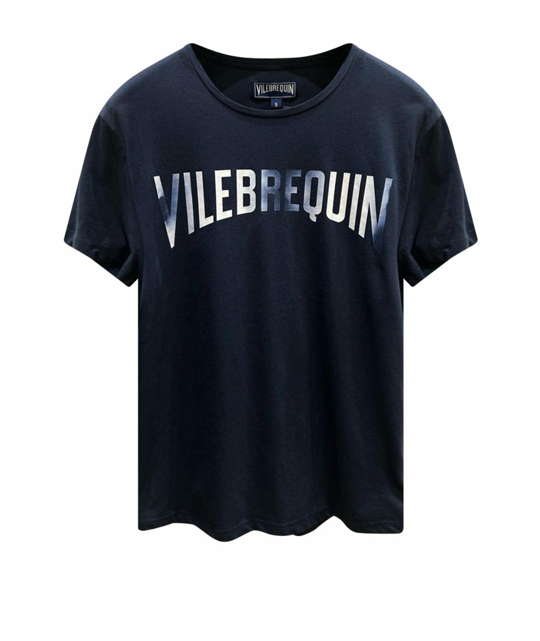 VILEBREQUIN Темно-синяя хлопковая футболка, фото 1