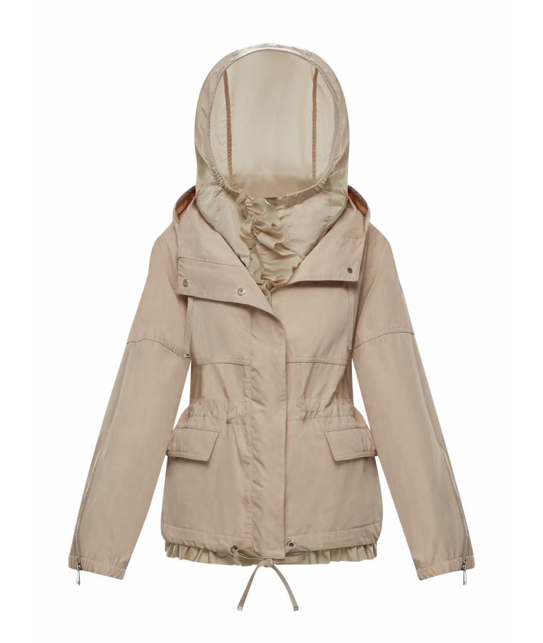 MONCLER Бежевая хлопковая куртка, фото 1
