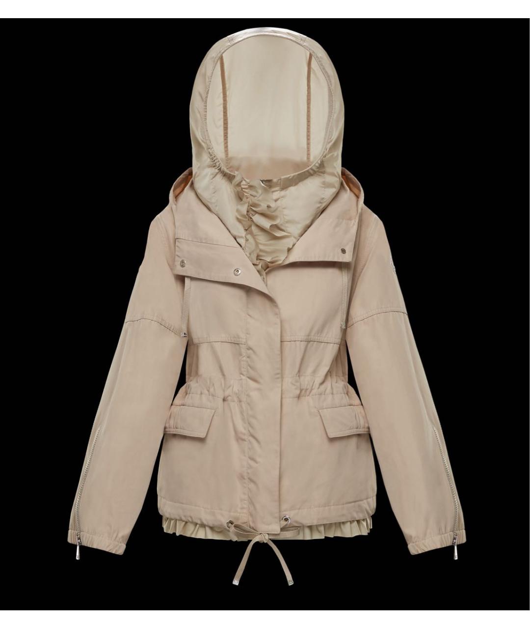 MONCLER Бежевая хлопковая куртка, фото 9