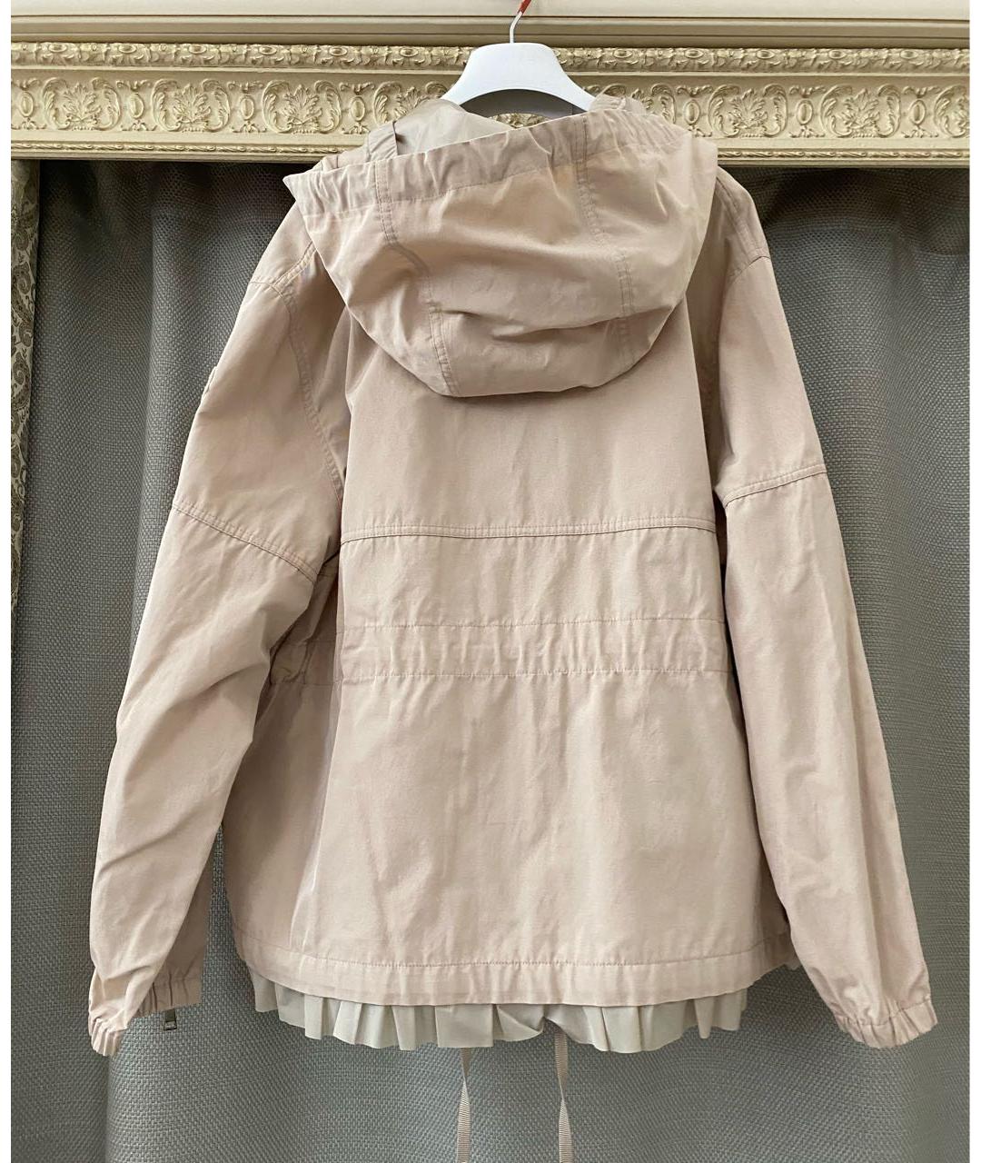 MONCLER Бежевая хлопковая куртка, фото 7