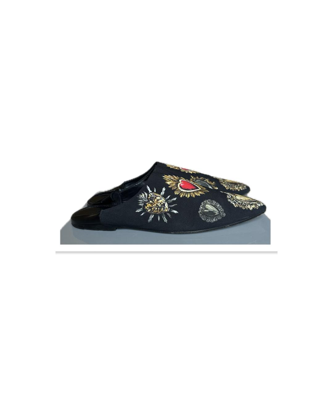 DOLCE&GABBANA Черные мюли, фото 6