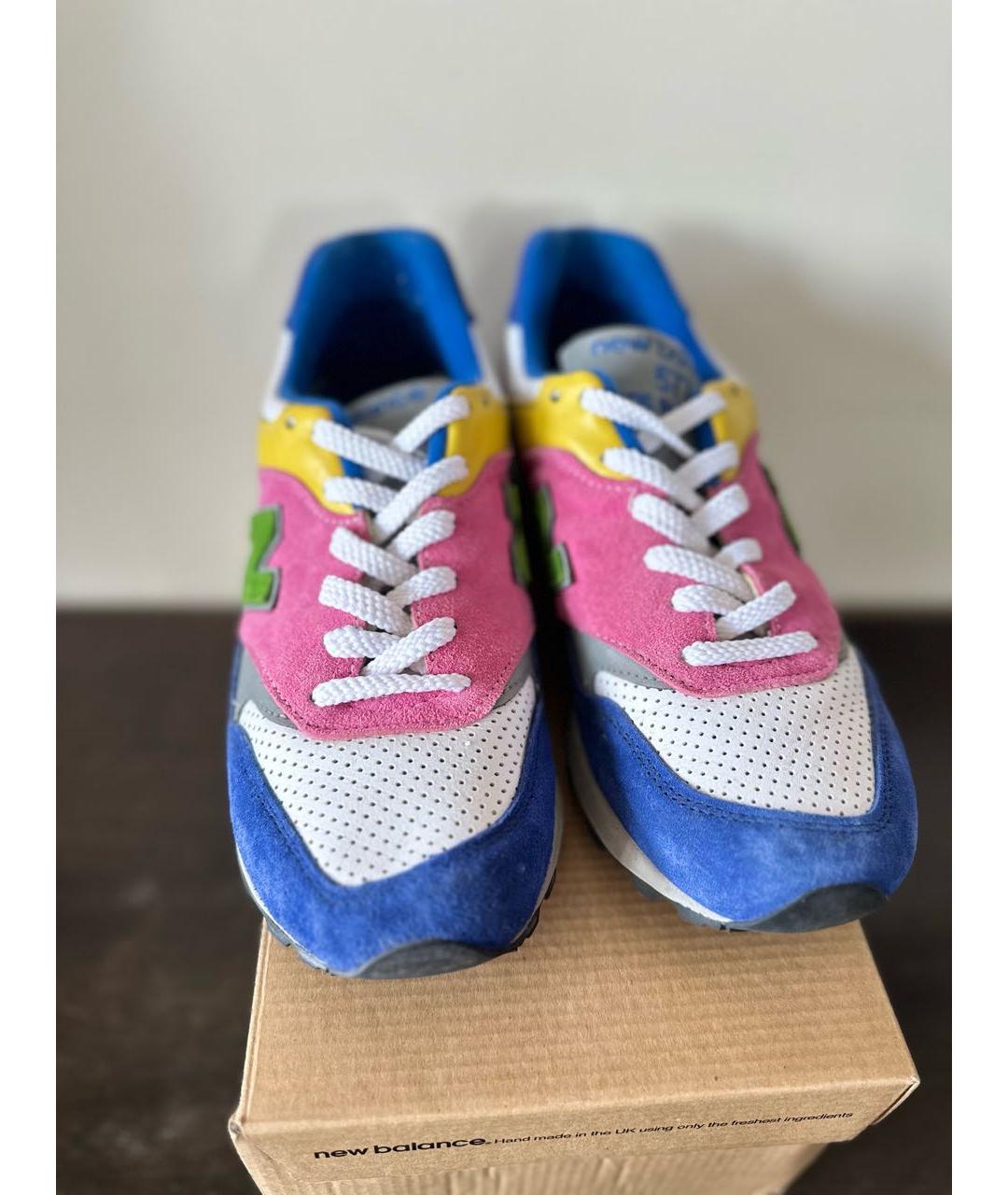 NEW BALANCE Розовые замшевые низкие кроссовки / кеды, фото 2