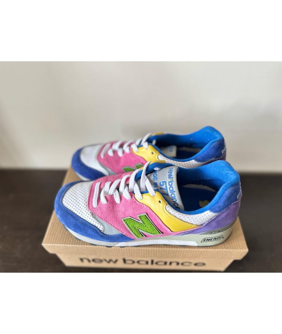 NEW BALANCE Розовые замшевые низкие кроссовки / кеды, фото 5