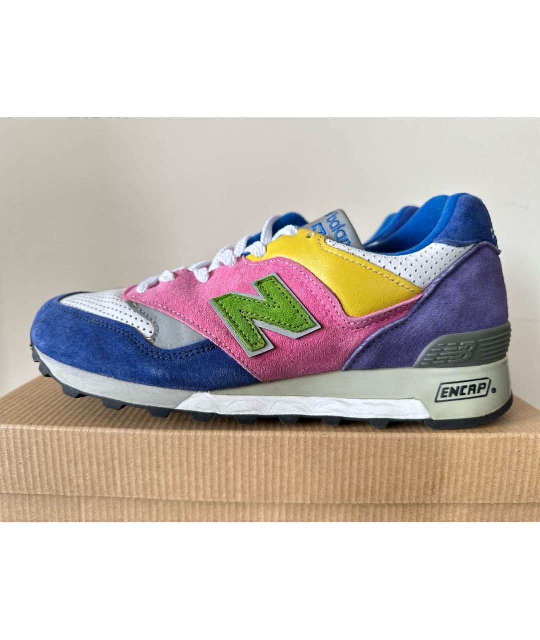 NEW BALANCE Розовые замшевые низкие кроссовки / кеды, фото 7
