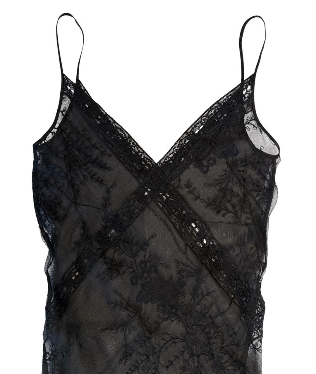 ANN DEMEULEMEESTER Черное шелковое вечернее платье, фото 3