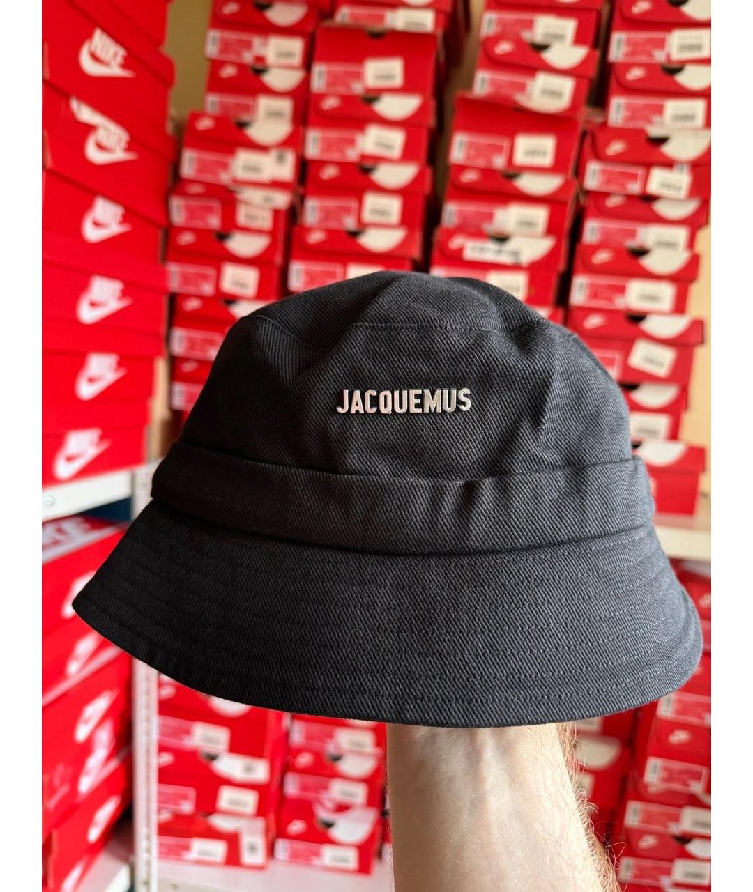 JACQUEMUS Черная хлопковая панама, фото 4