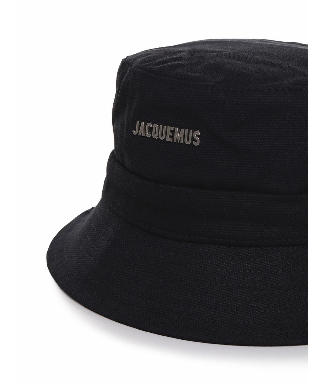 JACQUEMUS Черная хлопковая панама, фото 2