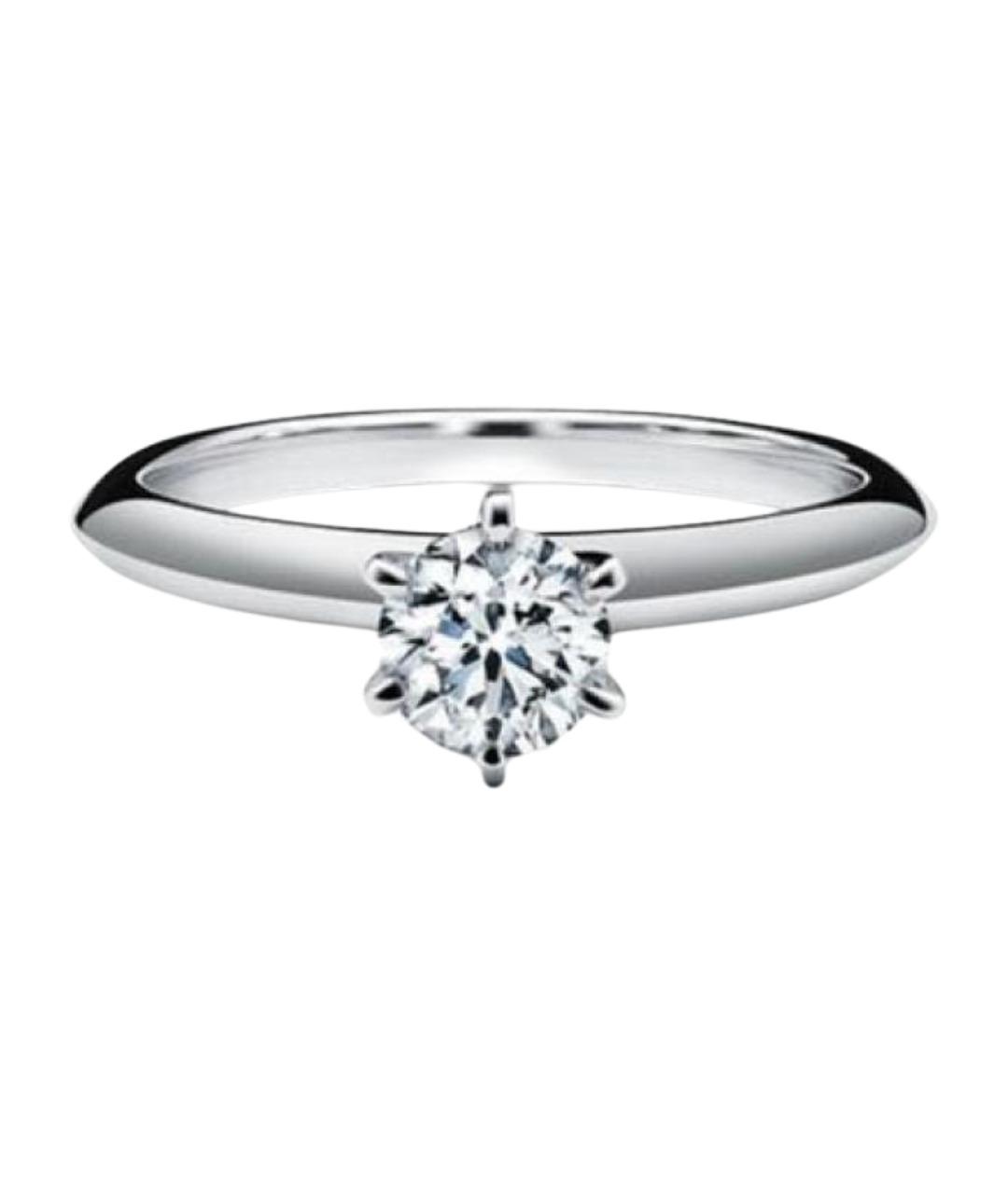 TIFFANY&CO Белое платиновое кольцо, фото 1