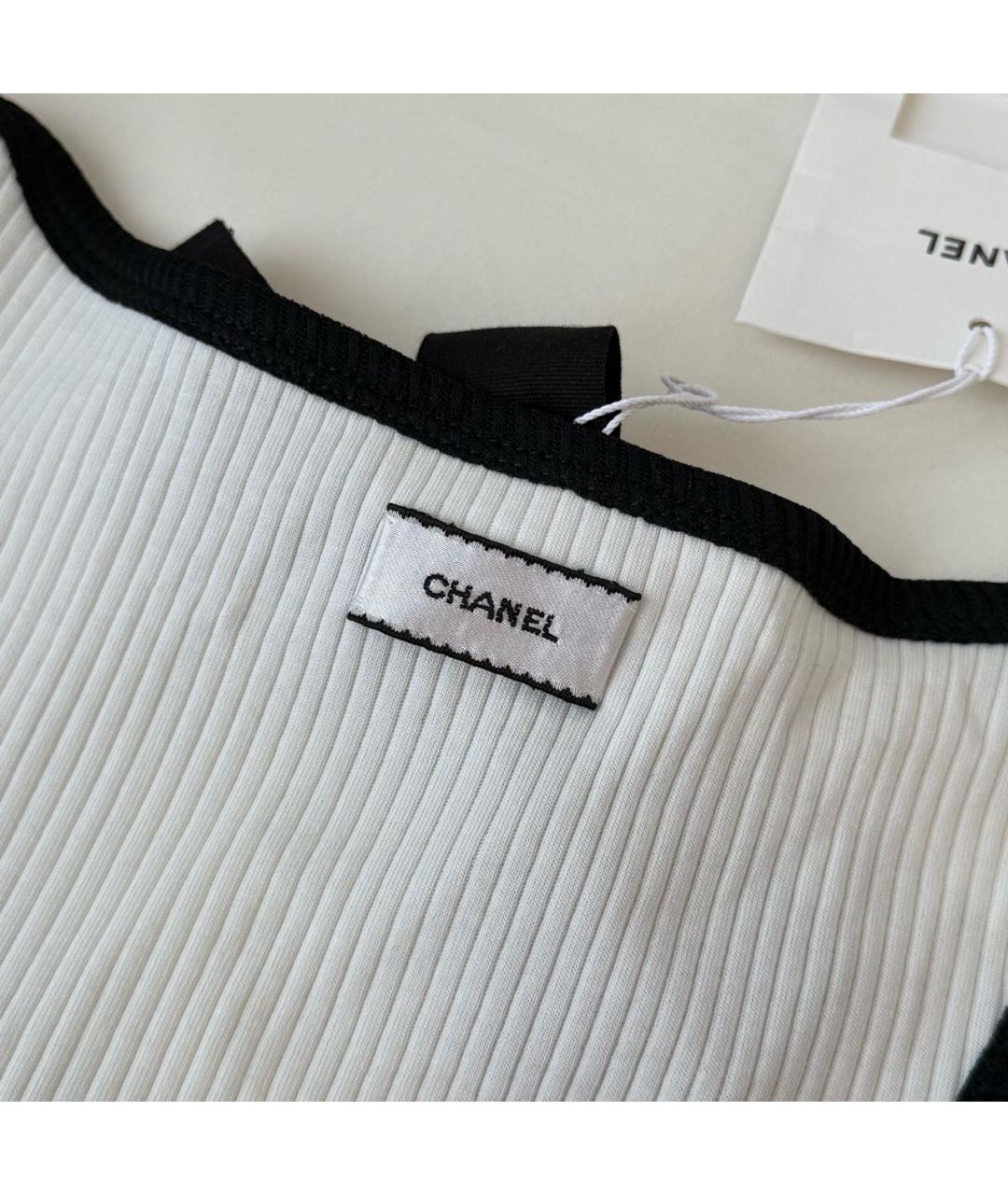 CHANEL Белая майка, фото 5