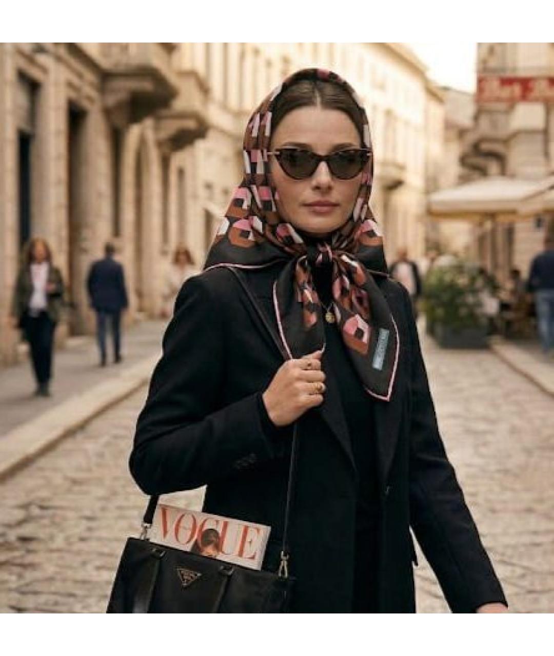 PRADA Мульти шелковый платок, фото 6