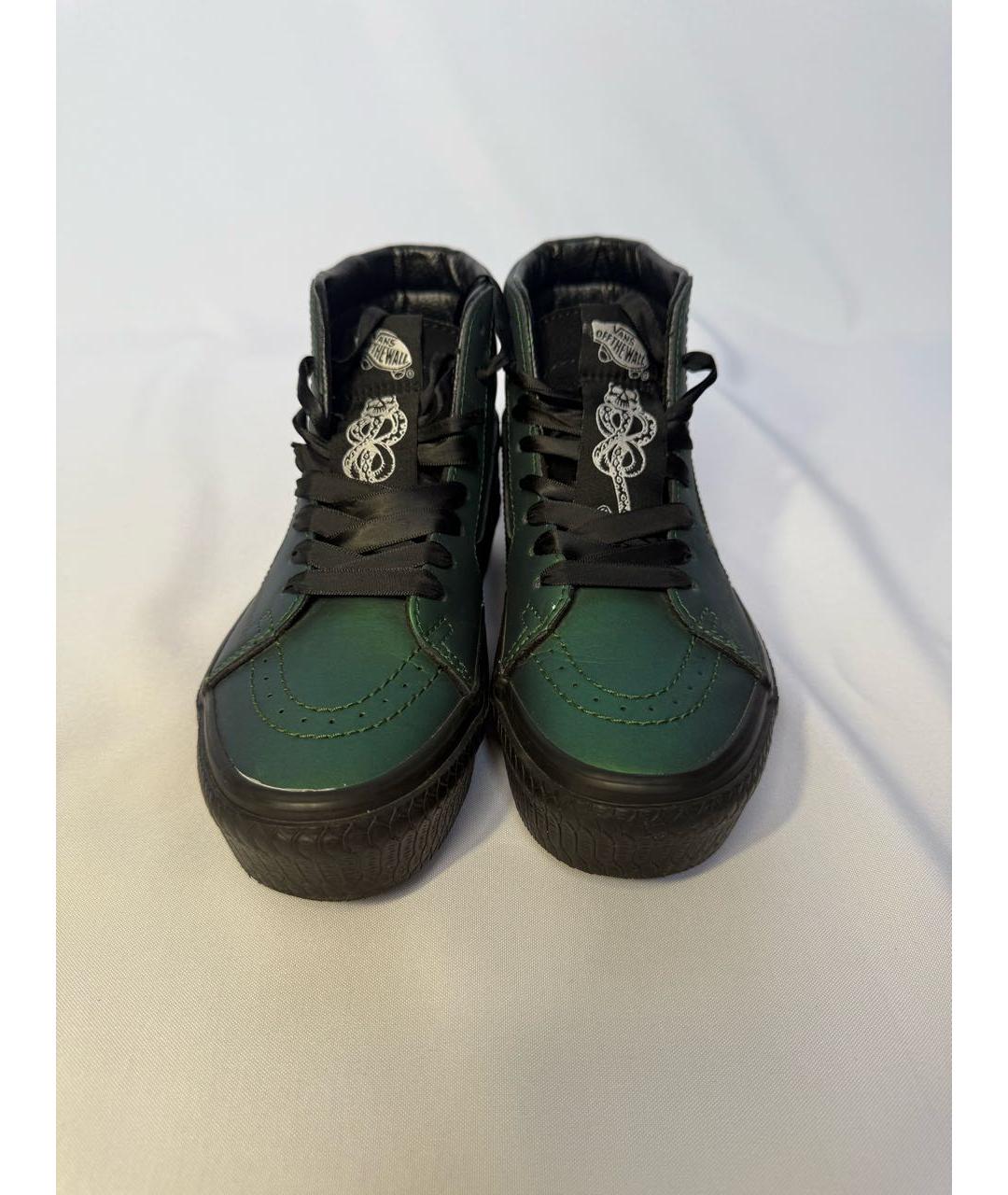 VANS Зеленые кожаные кеды, фото 2