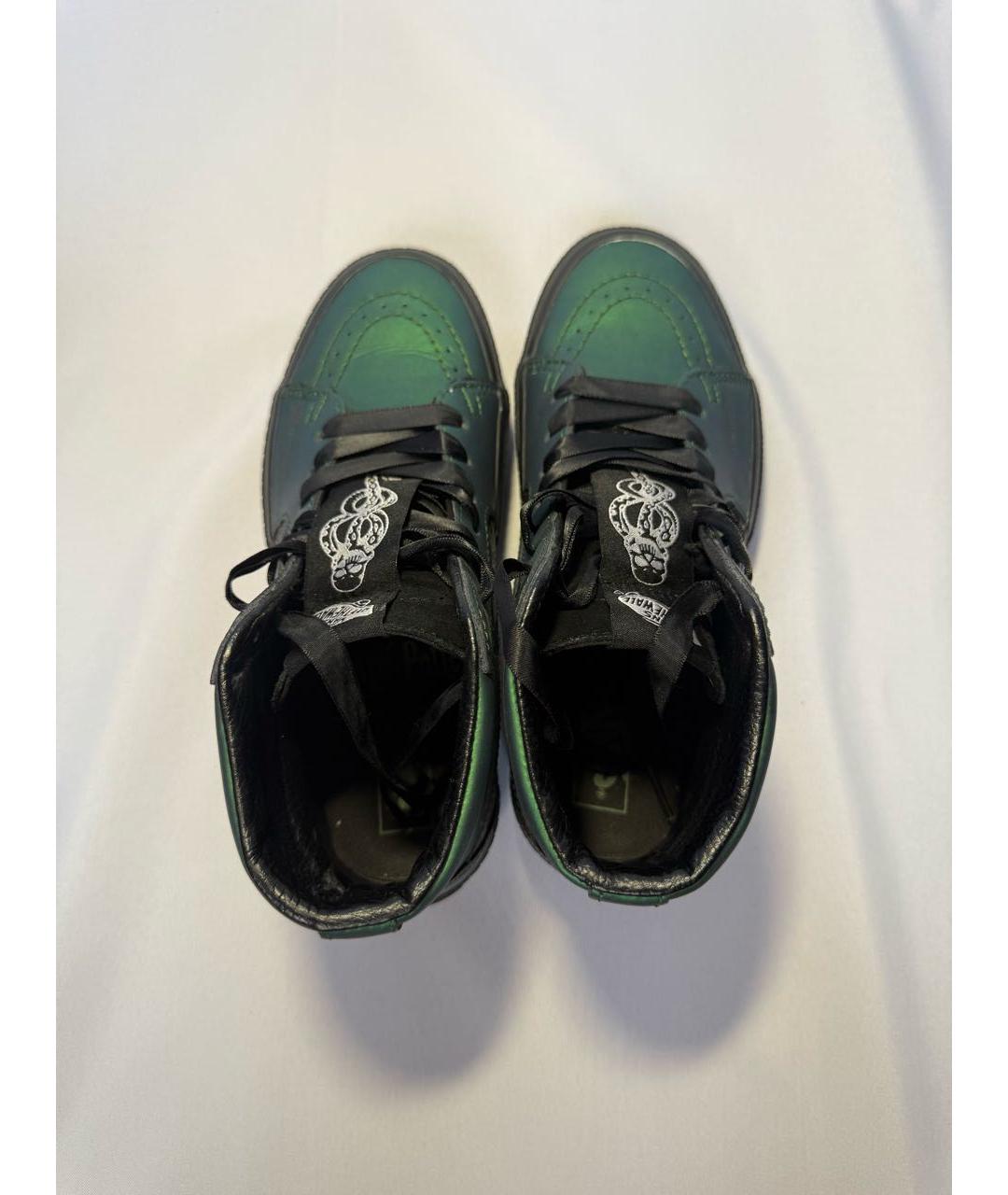 VANS Зеленые кожаные кеды, фото 3