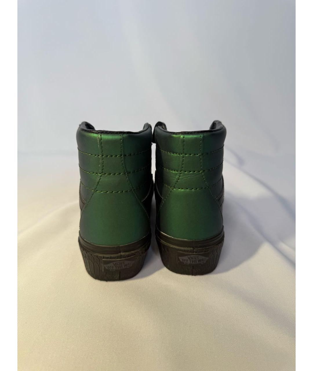 VANS Зеленые кожаные кеды, фото 4
