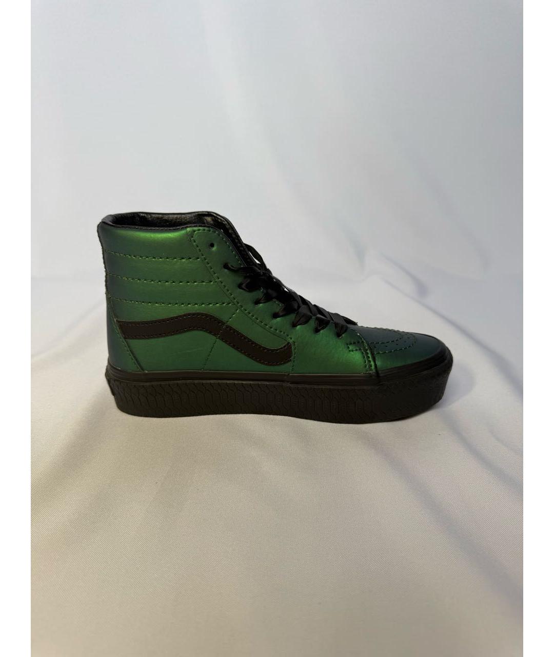 VANS Зеленые кожаные кеды, фото 7