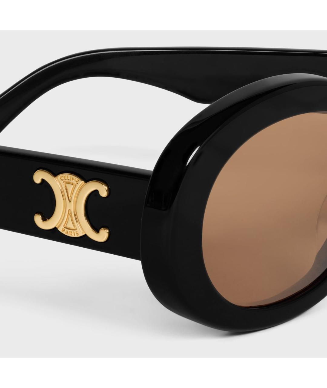 CELINE Черные пластиковые солнцезащитные очки, фото 3