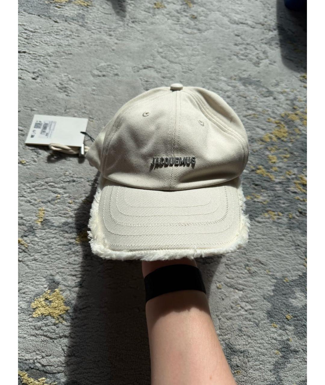 JACQUEMUS Белая хлопковая кепка, фото 5
