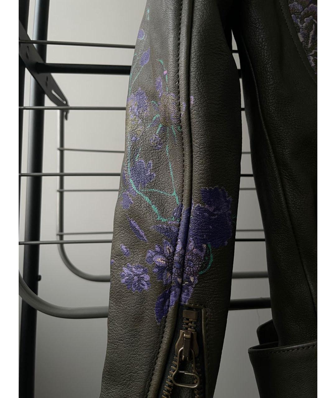 ETRO Зеленая кожаная куртка, фото 7