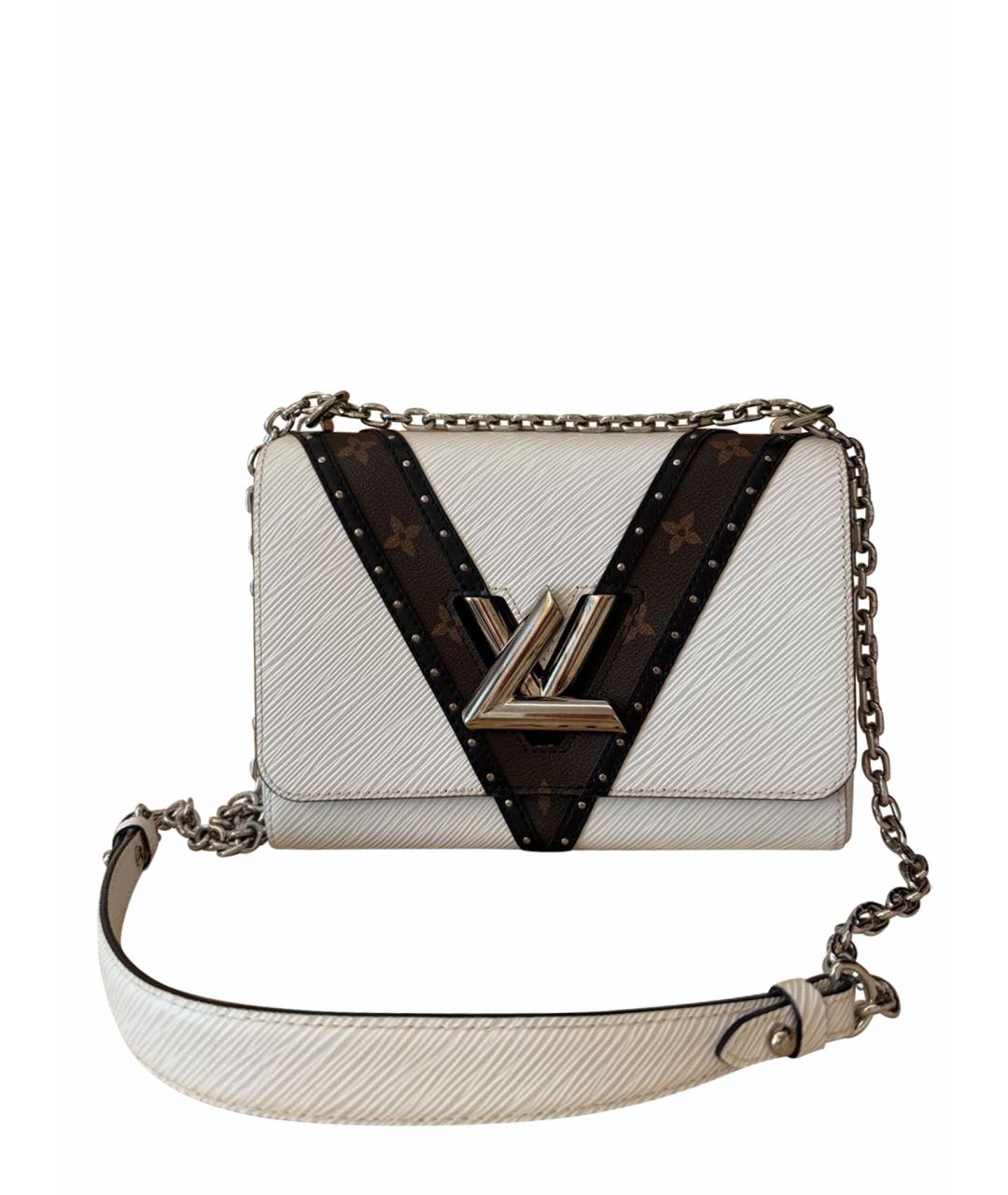 LOUIS VUITTON Белая кожаная сумка через плечо, фото 1