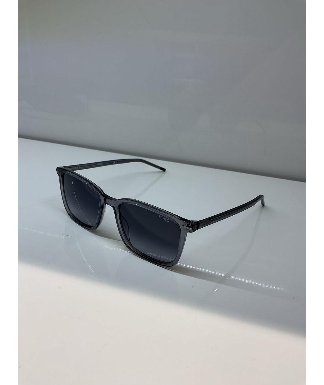 HUGO BOSS Серые пластиковые солнцезащитные очки, фото 2