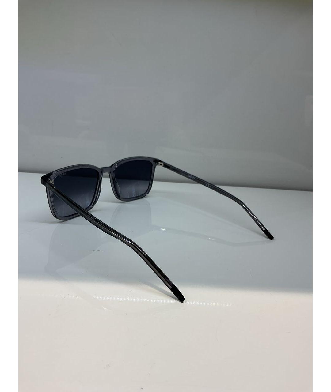 HUGO BOSS Серые пластиковые солнцезащитные очки, фото 3