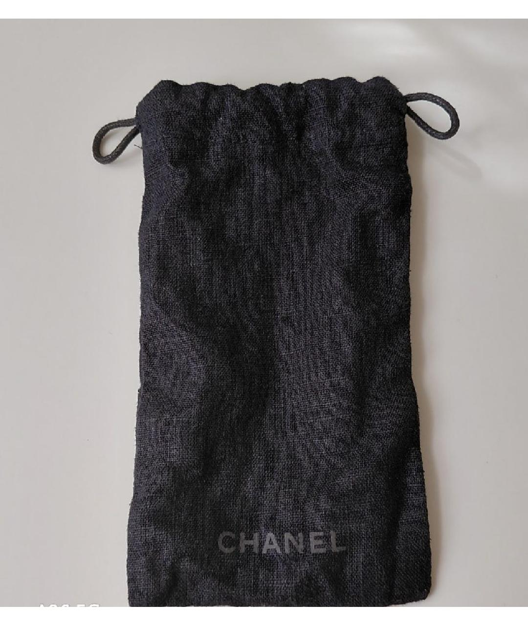 CHANEL Золотые металлические солнцезащитные очки, фото 5