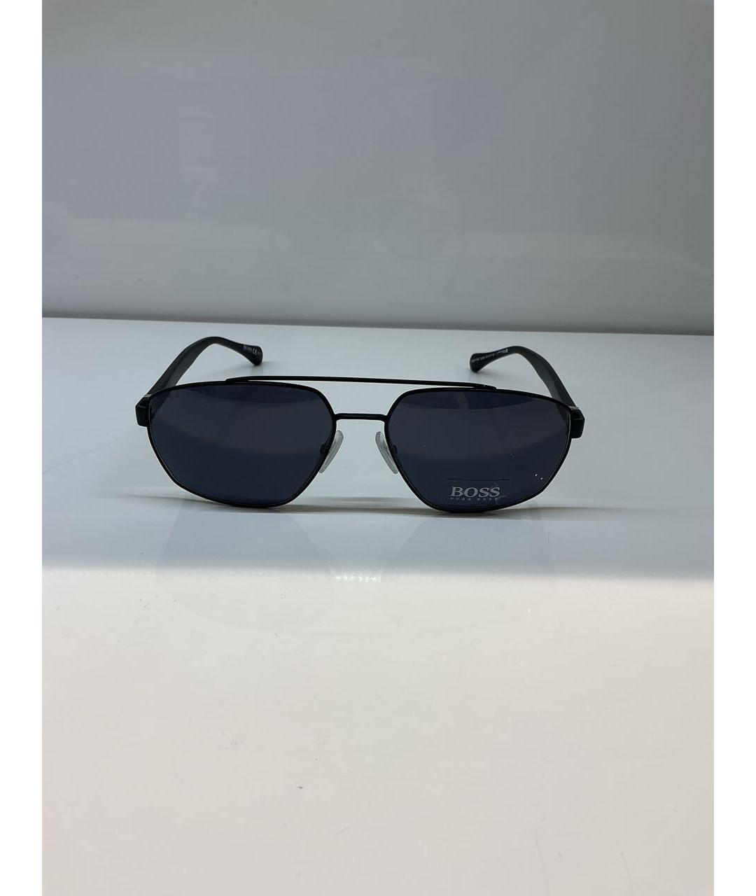 HUGO BOSS Черные металлические солнцезащитные очки, фото 4