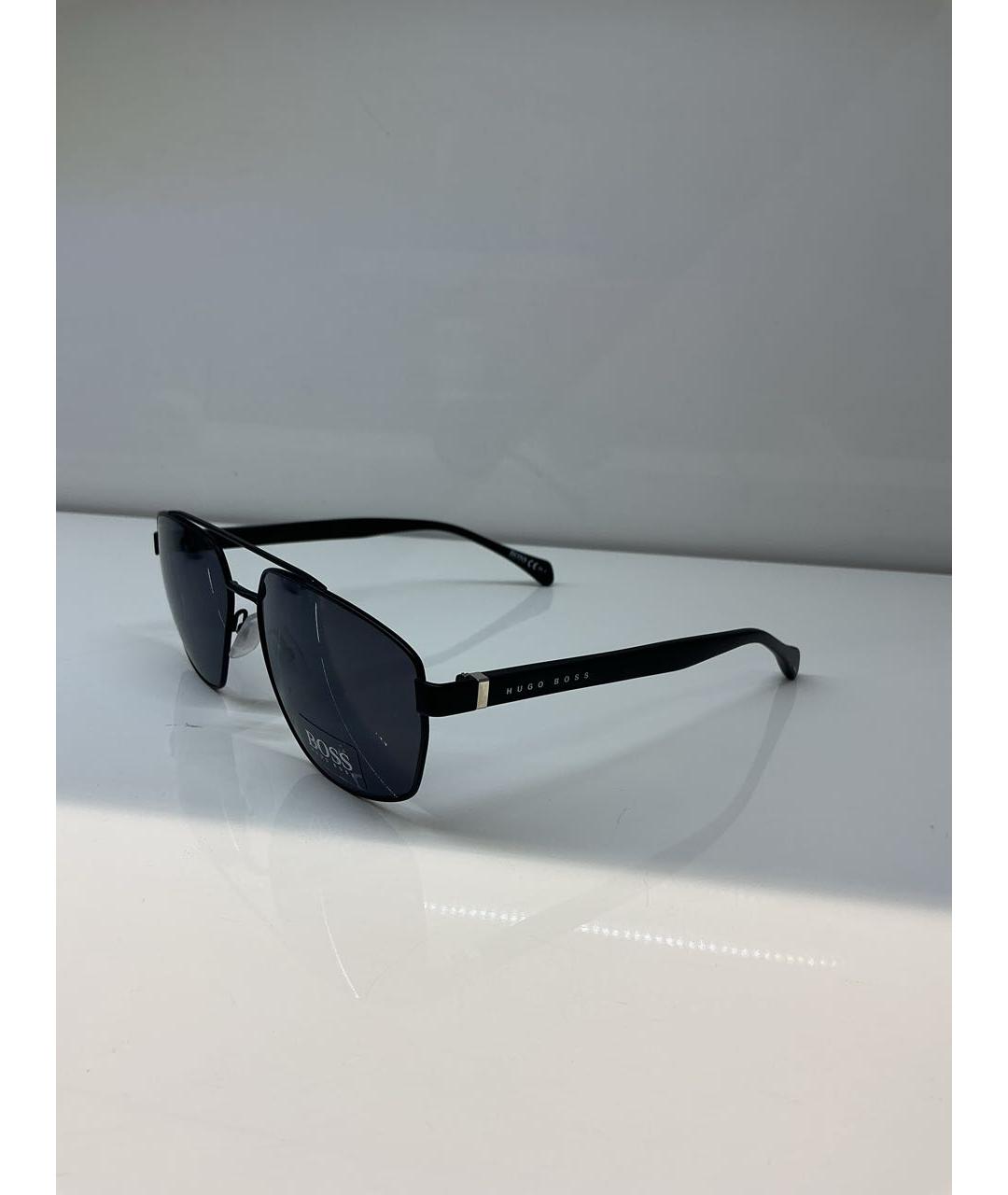 HUGO BOSS Черные металлические солнцезащитные очки, фото 2
