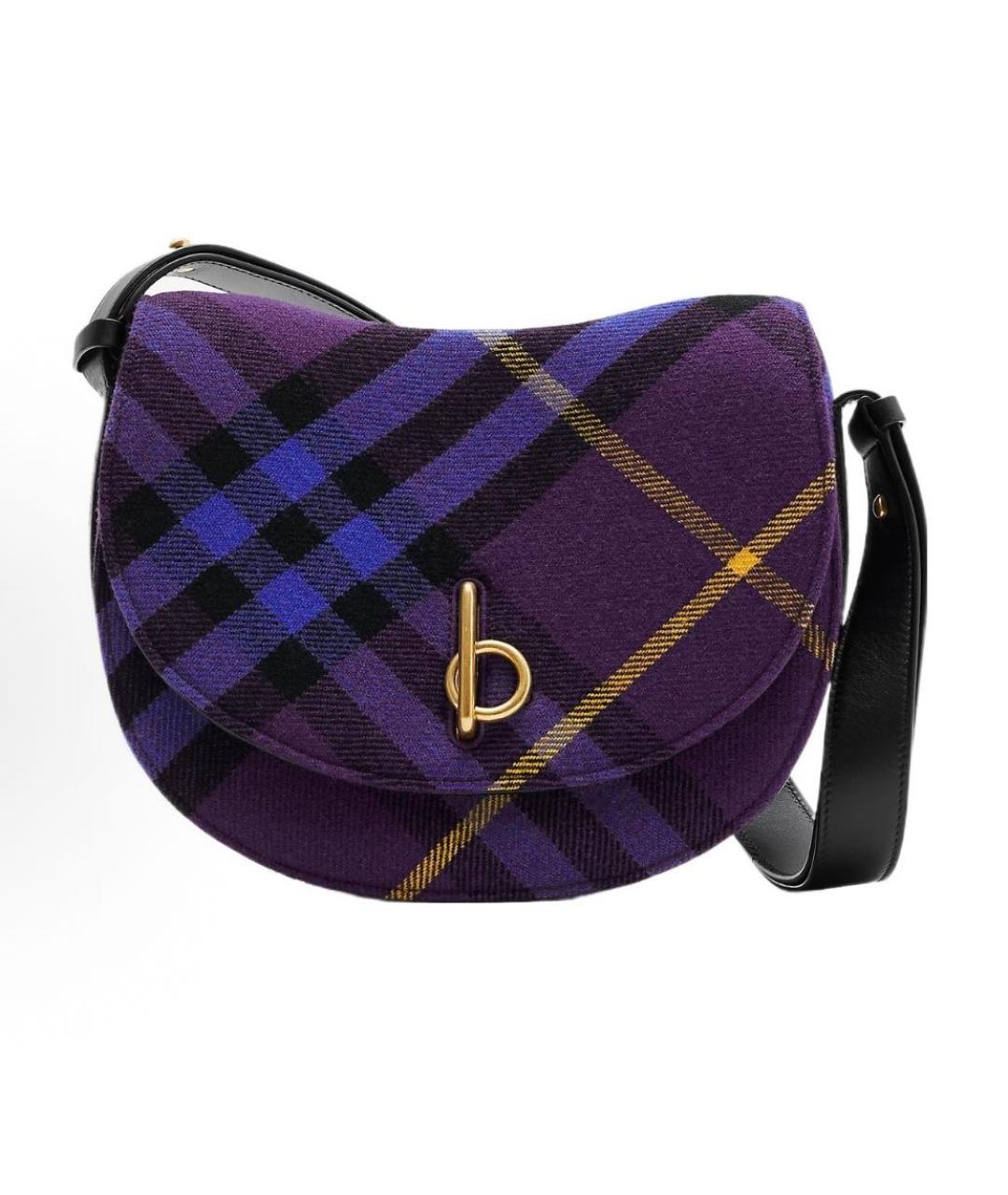 BURBERRY Фиолетовая сумка через плечо, фото 5