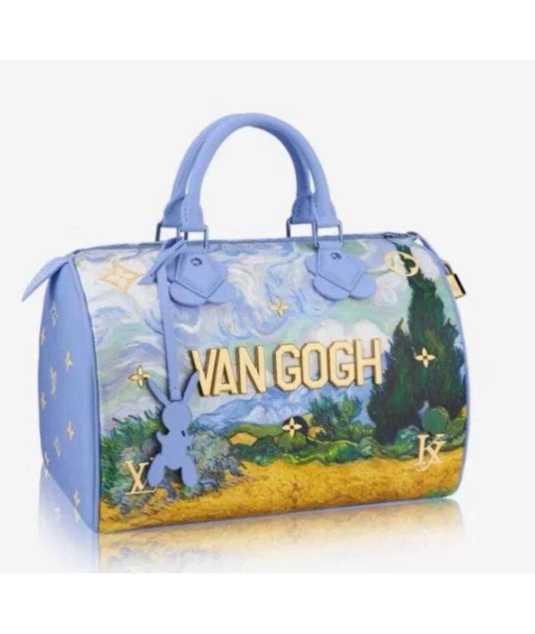 LOUIS VUITTON Голубая кожаная сумка через плечо, фото 1