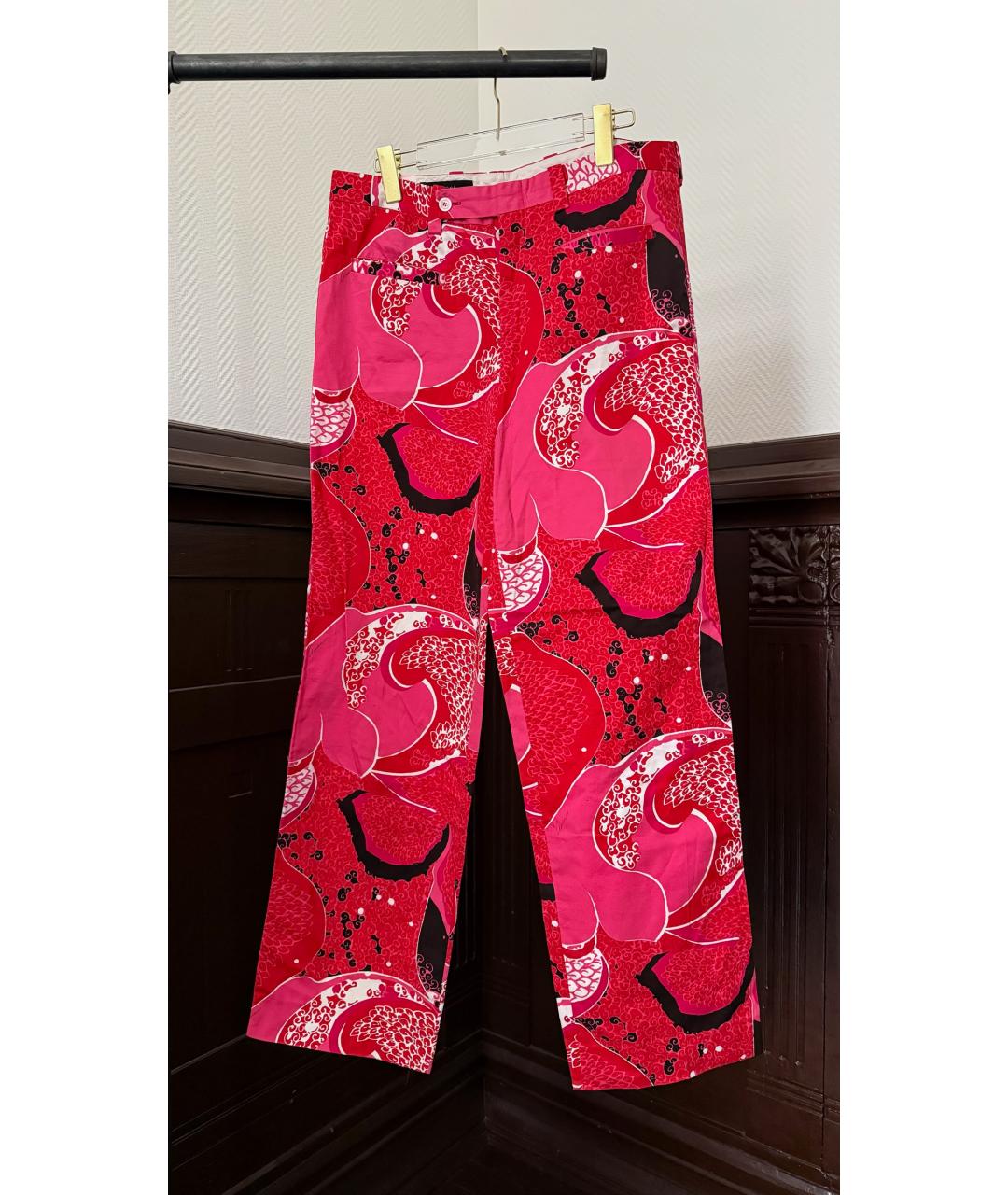GUCCI Красные брюки широкие, фото 6