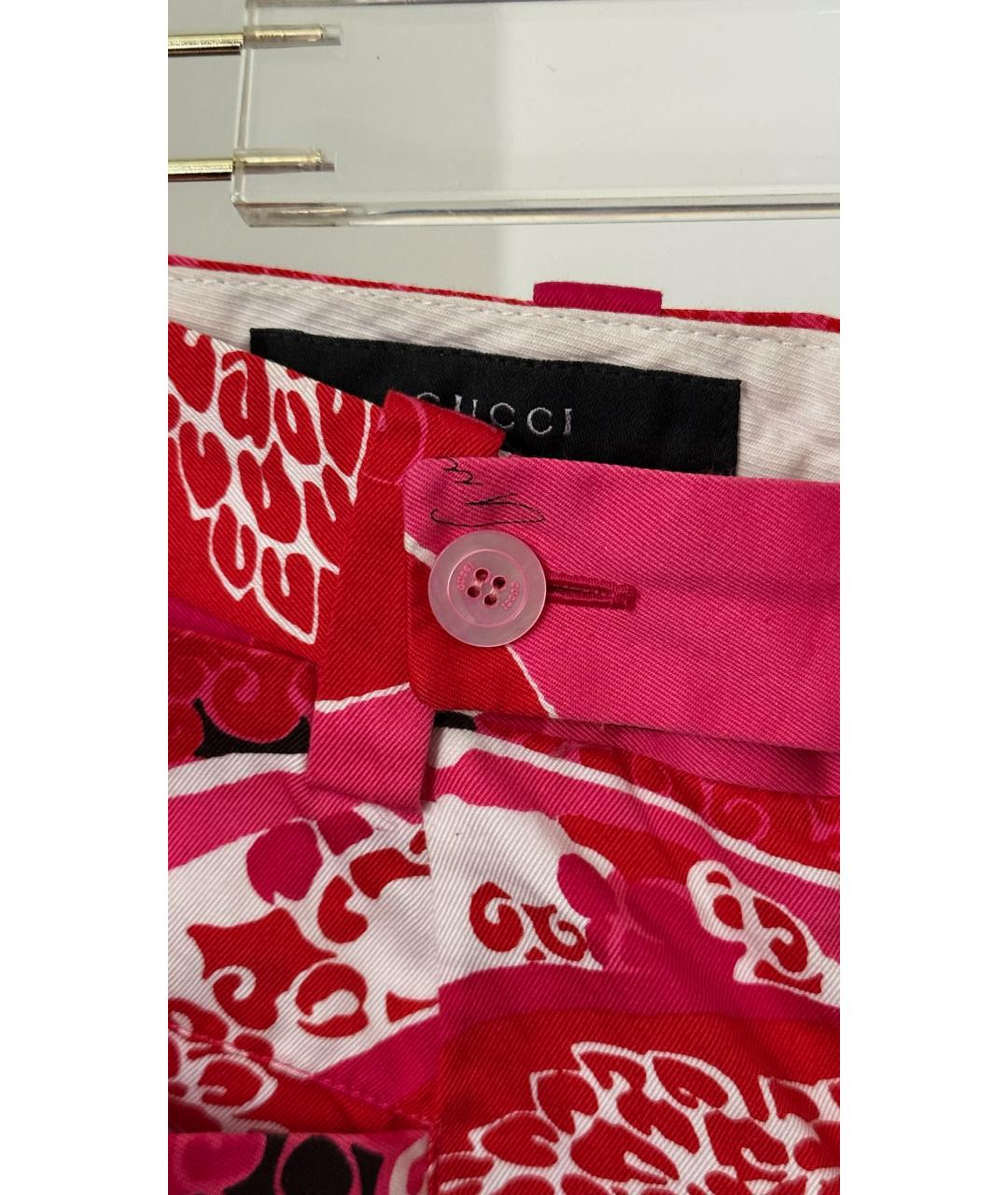 GUCCI Красные брюки широкие, фото 5