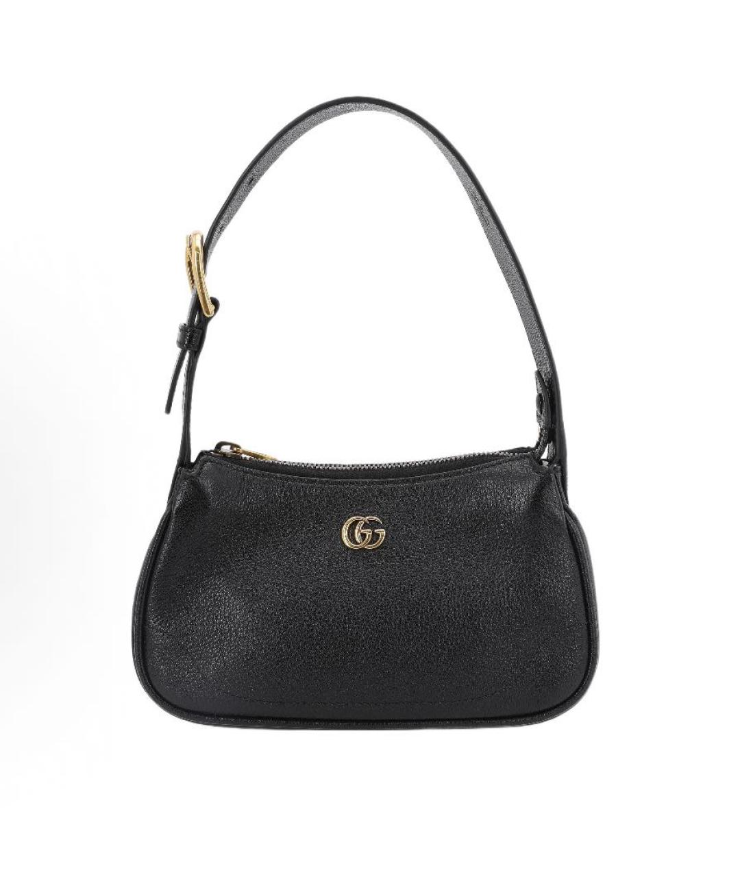 GUCCI Черная кожаная сумка через плечо, фото 1