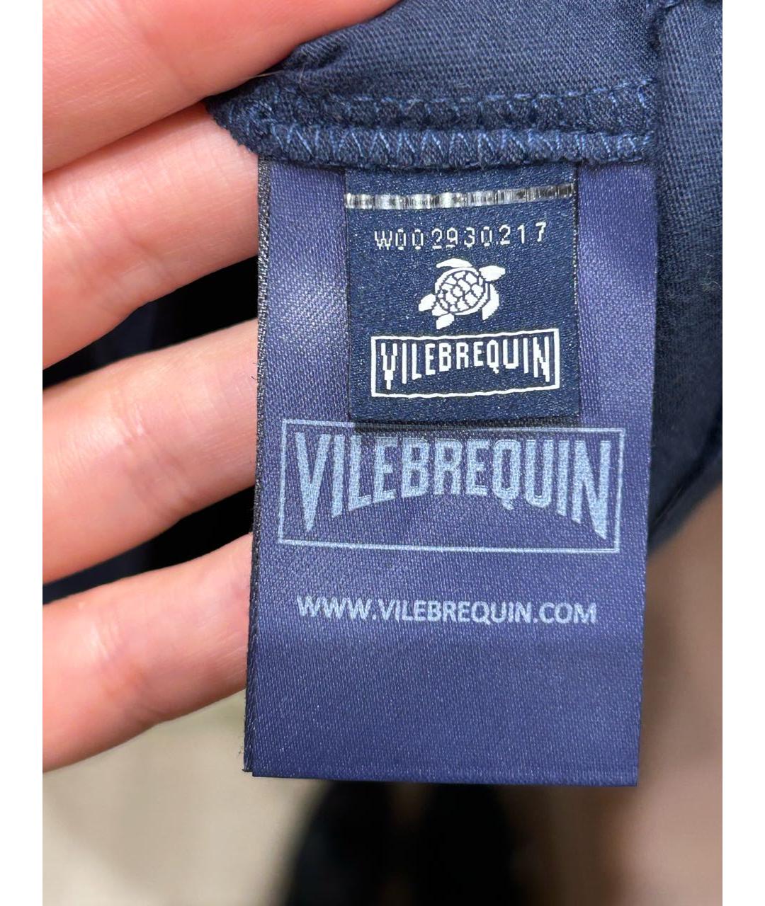 VILEBREQUIN Темно-синяя хлопковая футболка, фото 6