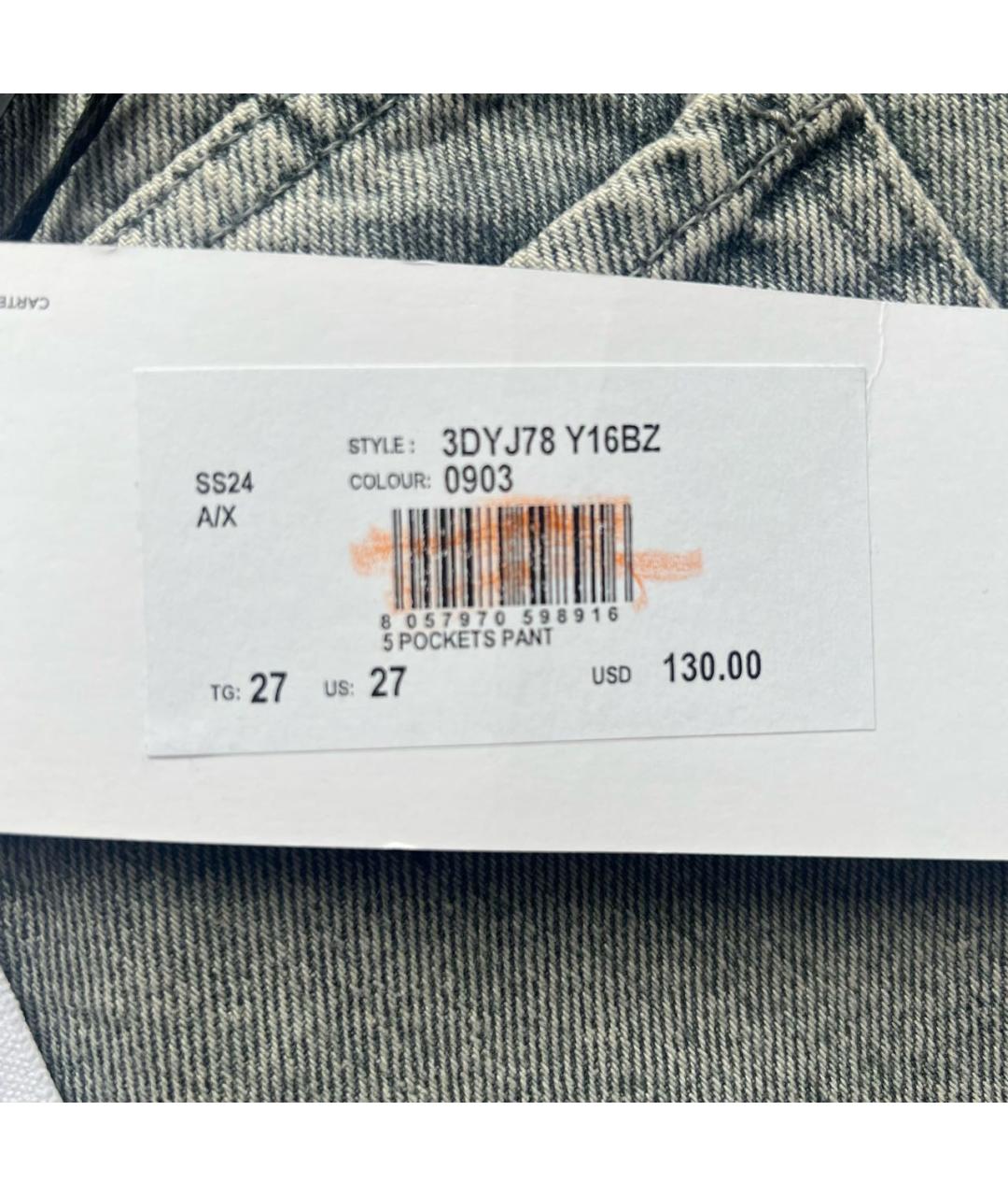 ARMANI EXCHANGE Серые деним шорты, фото 5