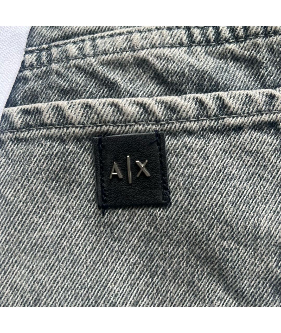 ARMANI EXCHANGE Серые деним шорты, фото 3