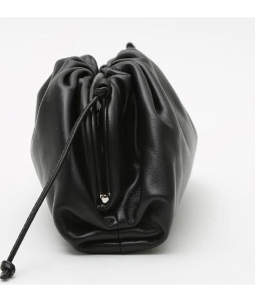 BOTTEGA VENETA Черная кожаная сумка через плечо, фото 2