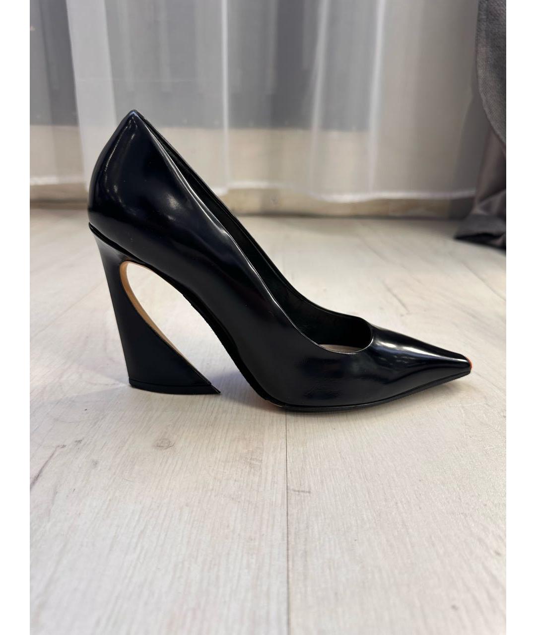 CHRISTIAN DIOR Черные кожаные туфли, фото 9