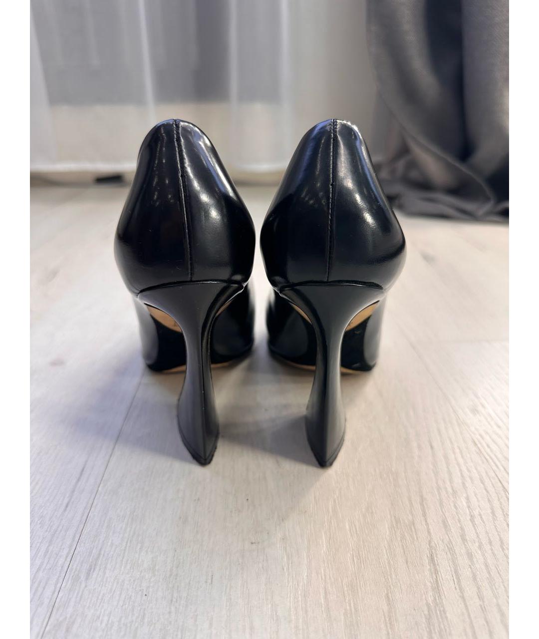 CHRISTIAN DIOR Черные кожаные туфли, фото 4