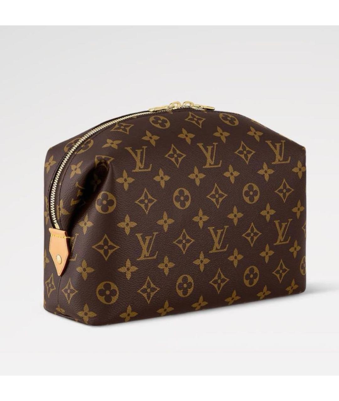 LOUIS VUITTON Коричневая косметичка, фото 8