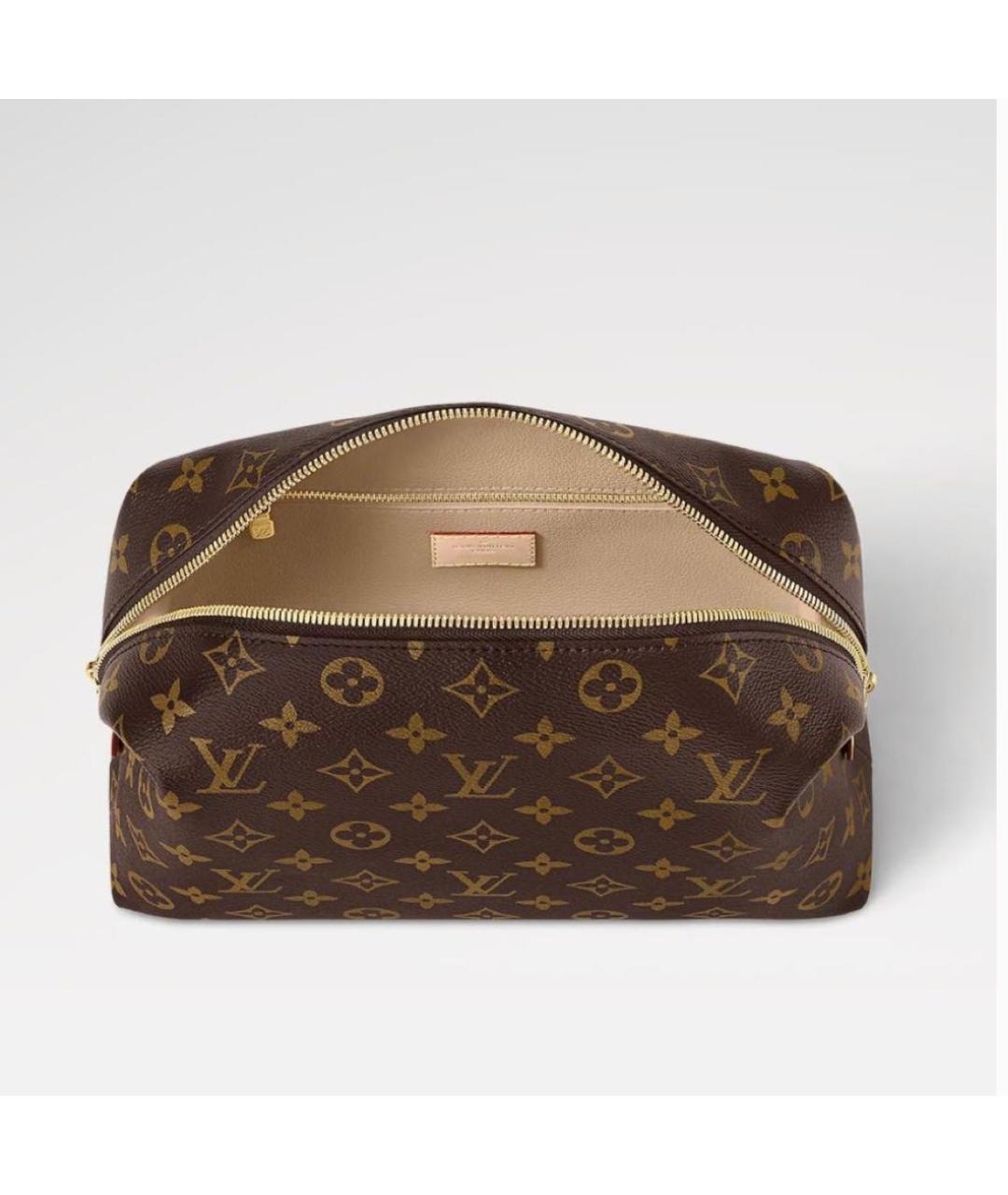 LOUIS VUITTON Коричневая косметичка, фото 2