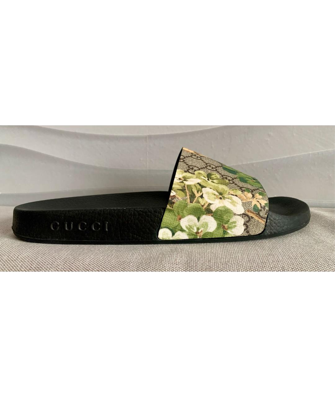 GUCCI Зеленые шлепанцы, фото 9
