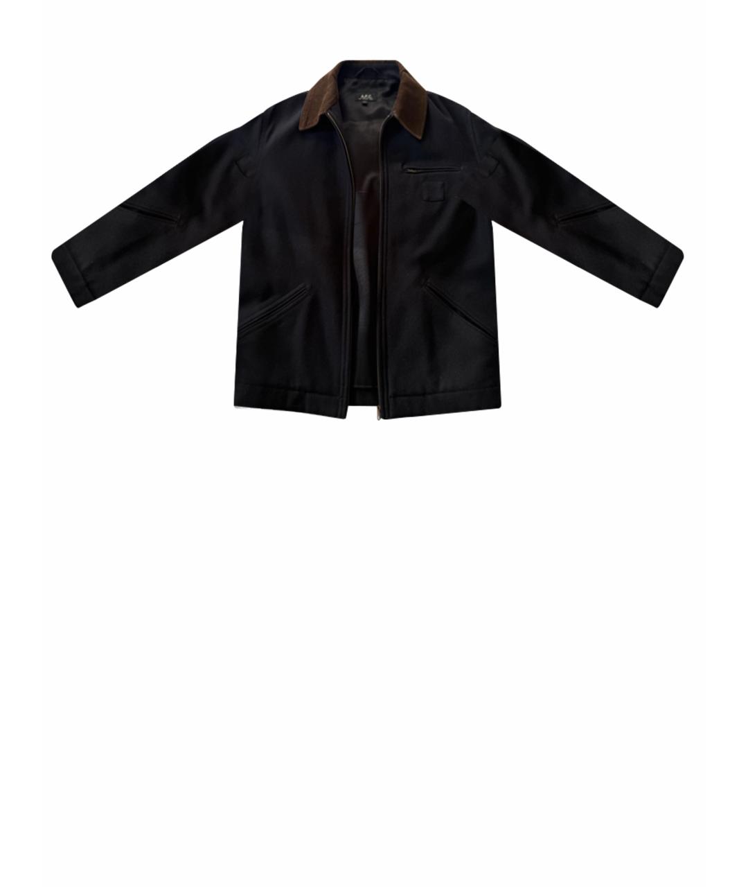 A.P.C. Темно-синяя шерстяная куртка, фото 1